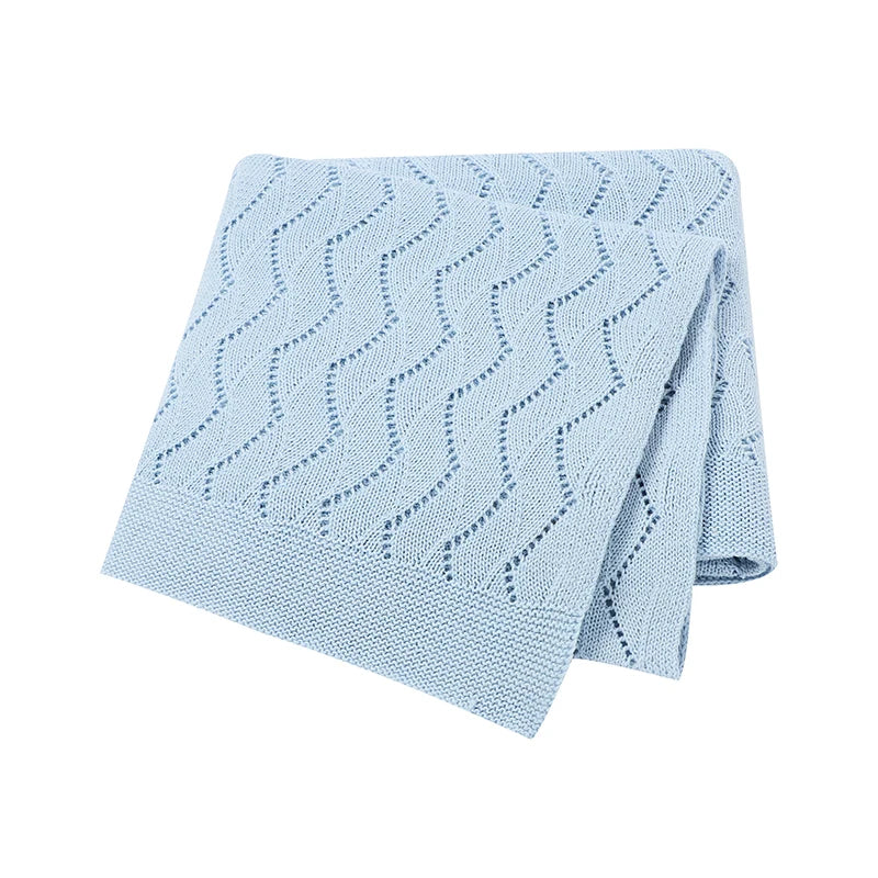 Baby Blanket Super Soft knitted Newborn Stroller Bed Sleeping Cover Toddler Infant Bedding Muslin Swaddle Wrapper 100*80CM Plaid