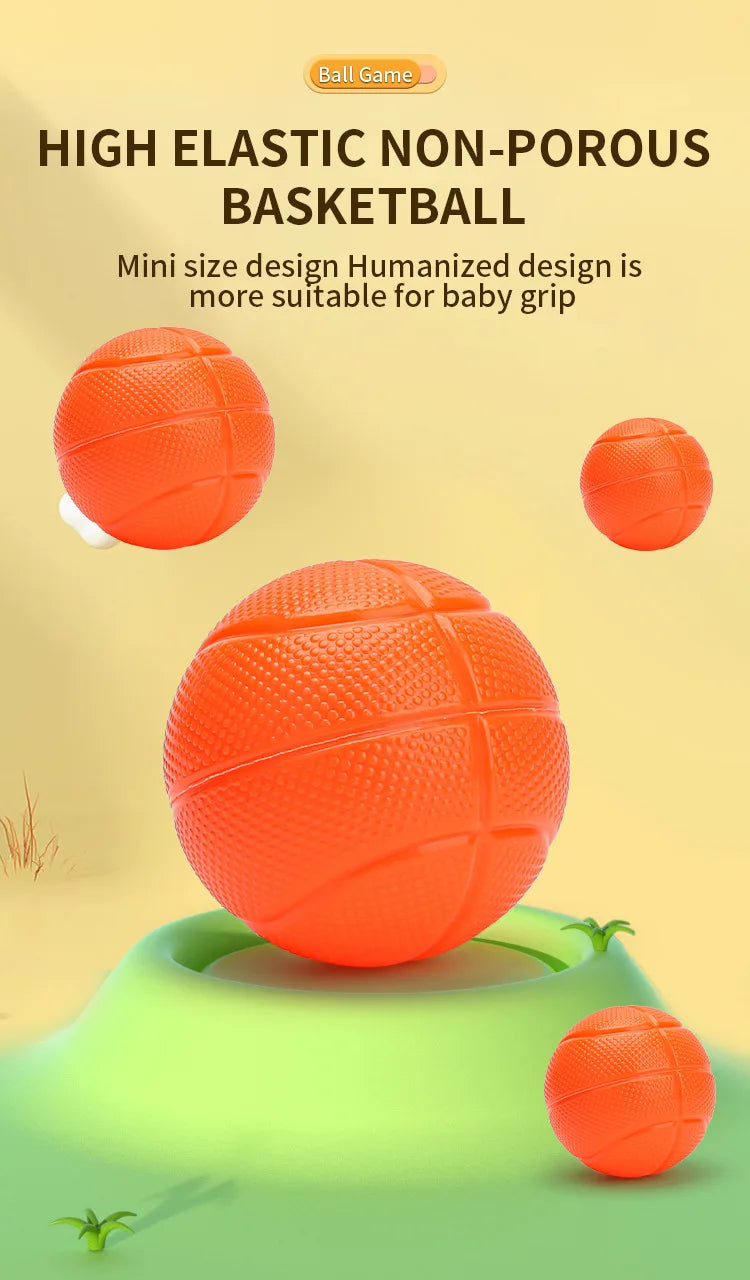 Kids Shooting Play Set 1 Plastic Basket With 3 Mini Plastic Basketballs Funny Practice shooting Toys For Girl Boy Gift
