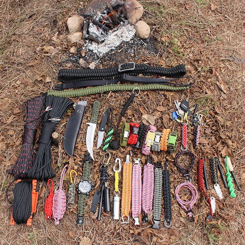 10 Strand Multifunctional Paracord 650 Military 4mm Parachute Camping Survival With Fishing Line Copper Wire