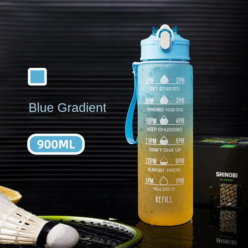 1 Liter Water Bottle Motivational Sport Water Bottle Leakproof Drinking Bottles Outdoor Travel Gym Fitness Jugs For Kitchen