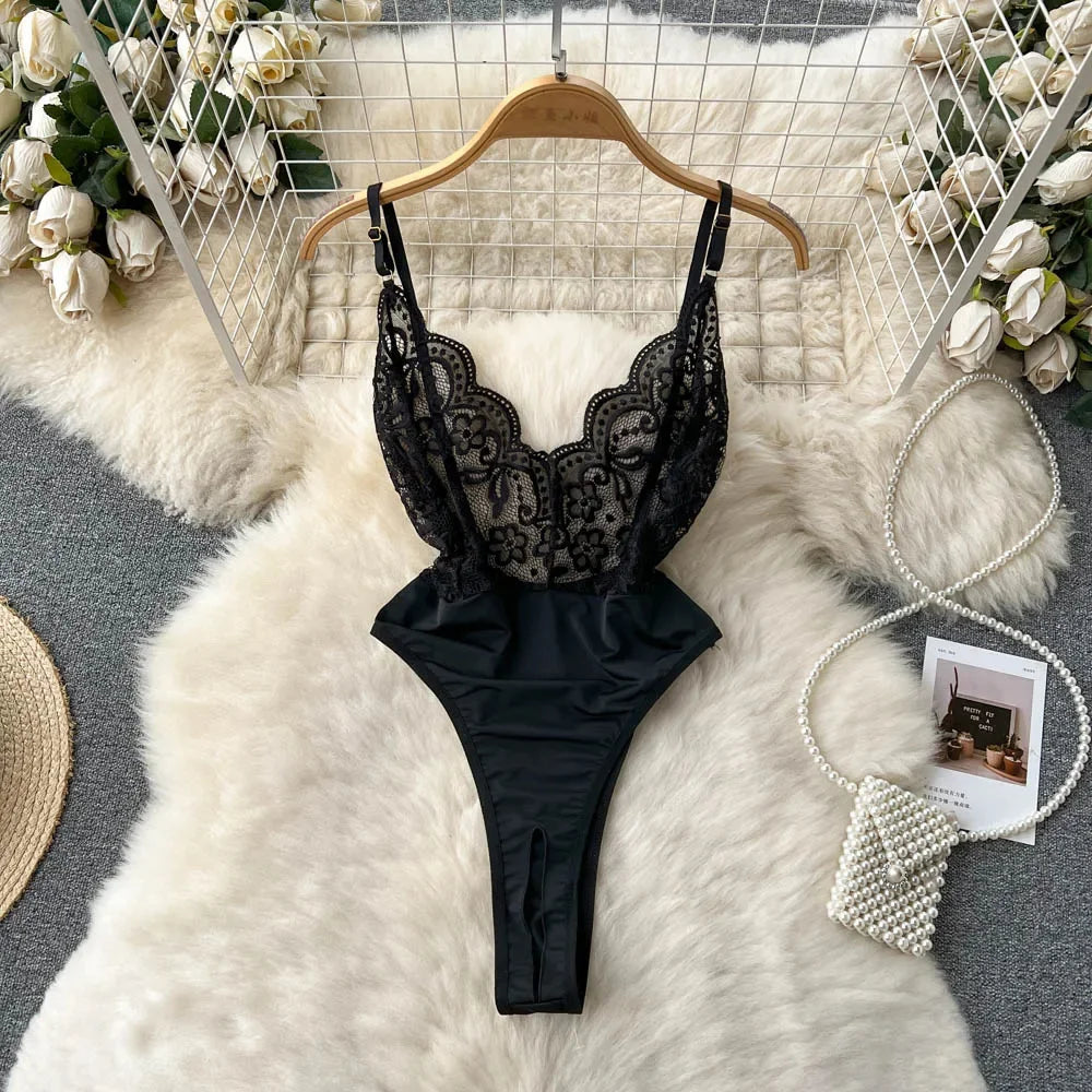 Summer Girls Sexy Hot Sweet Transparent Suspender Mini Dress Women Elastic Waist And Backless Strap Lolita Pajamas Bubble Skirt