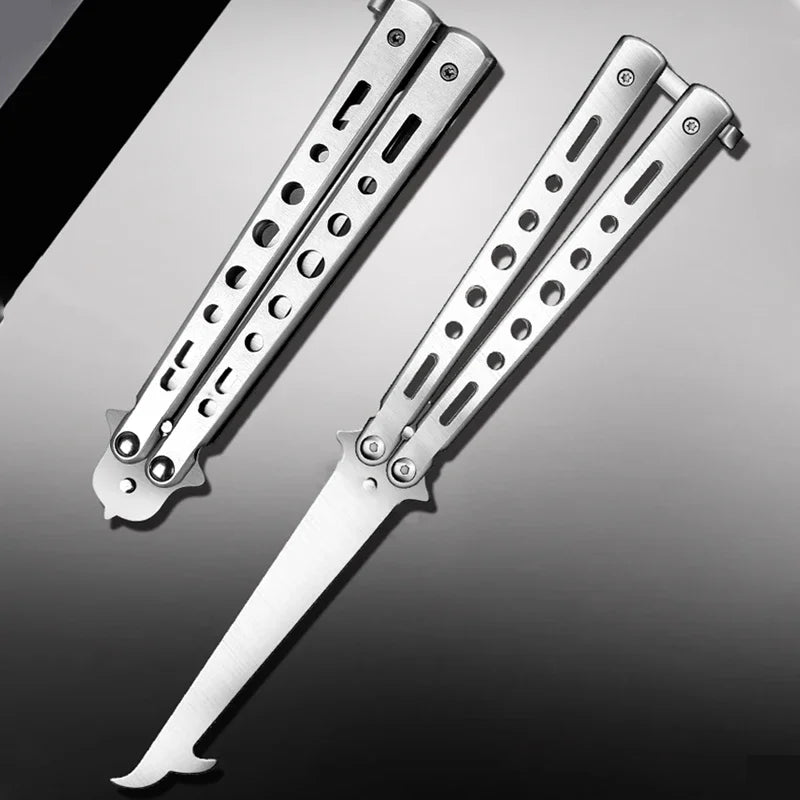 Stainless Steel Disassembly and Assembly Tools, Maintenance Pry Bar, Butterfly Training Knife, Spinning Knife, Practice Knife