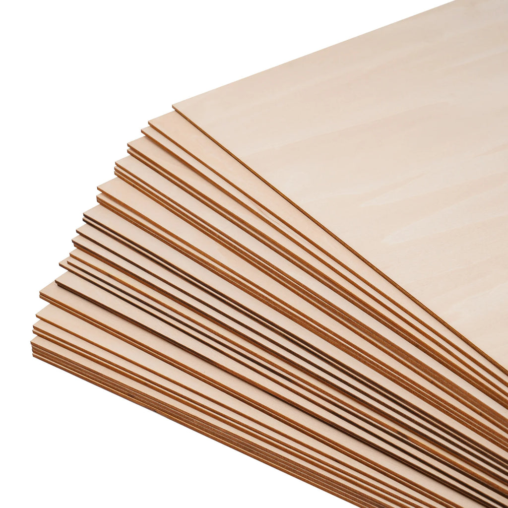 30Pcs Basswood Sheets 3mm Thick, 30x30cm/40x40cm Board for Wood DIY Home Decor, Square Blank Wooden Plywood Panels for Engraving