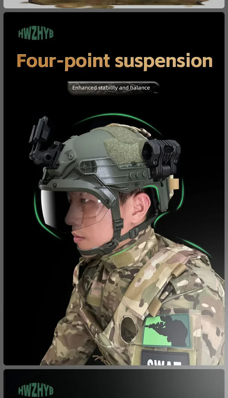 FAST Airsoft Paintball Fast MH Type Tactical Helmet Outdoor CS Protective Equipment With Replacement Foam Padding