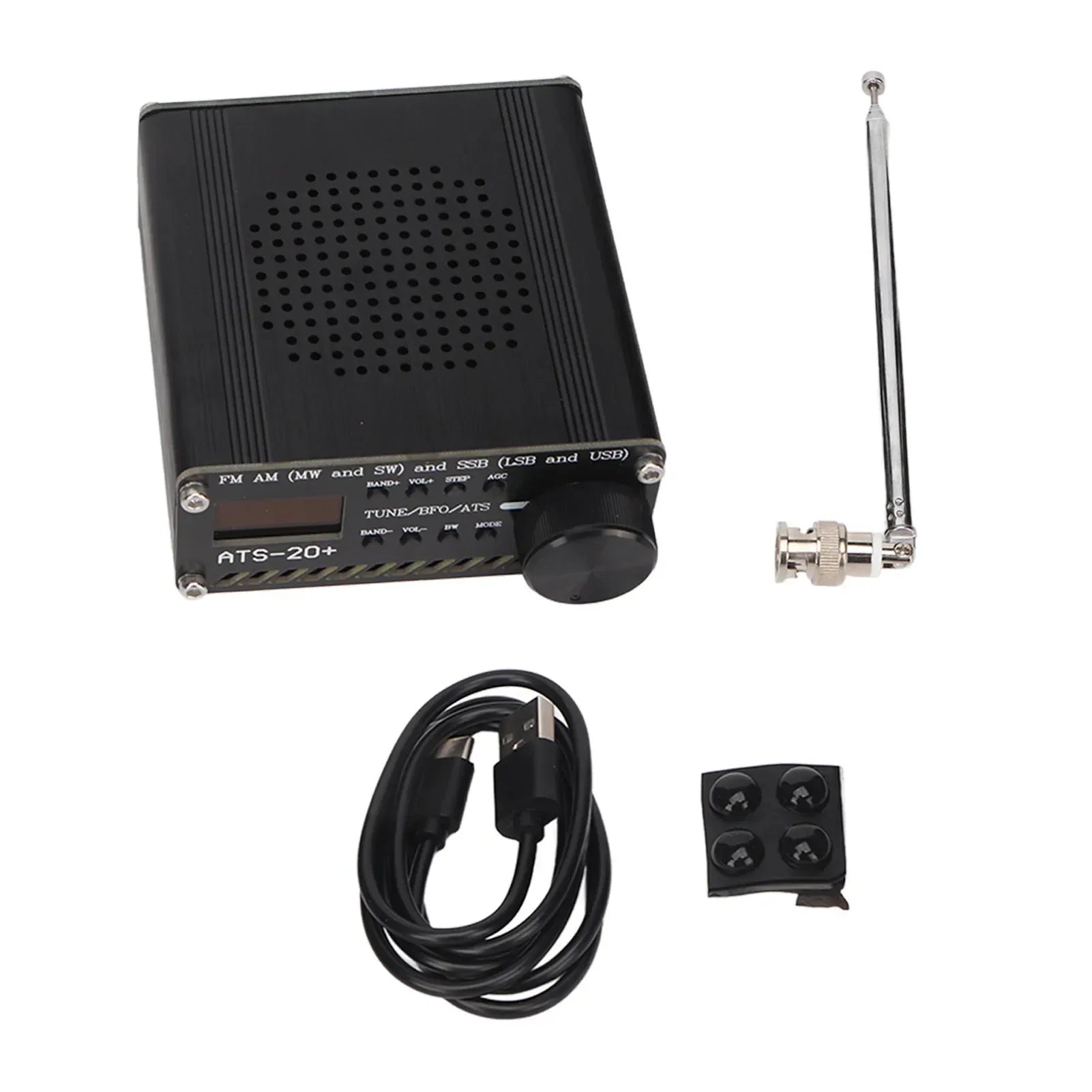 ATS 20+ Radio Receiver High Sensitivity Portable Small World Band Digital Receiver for Outdoor Camping Home