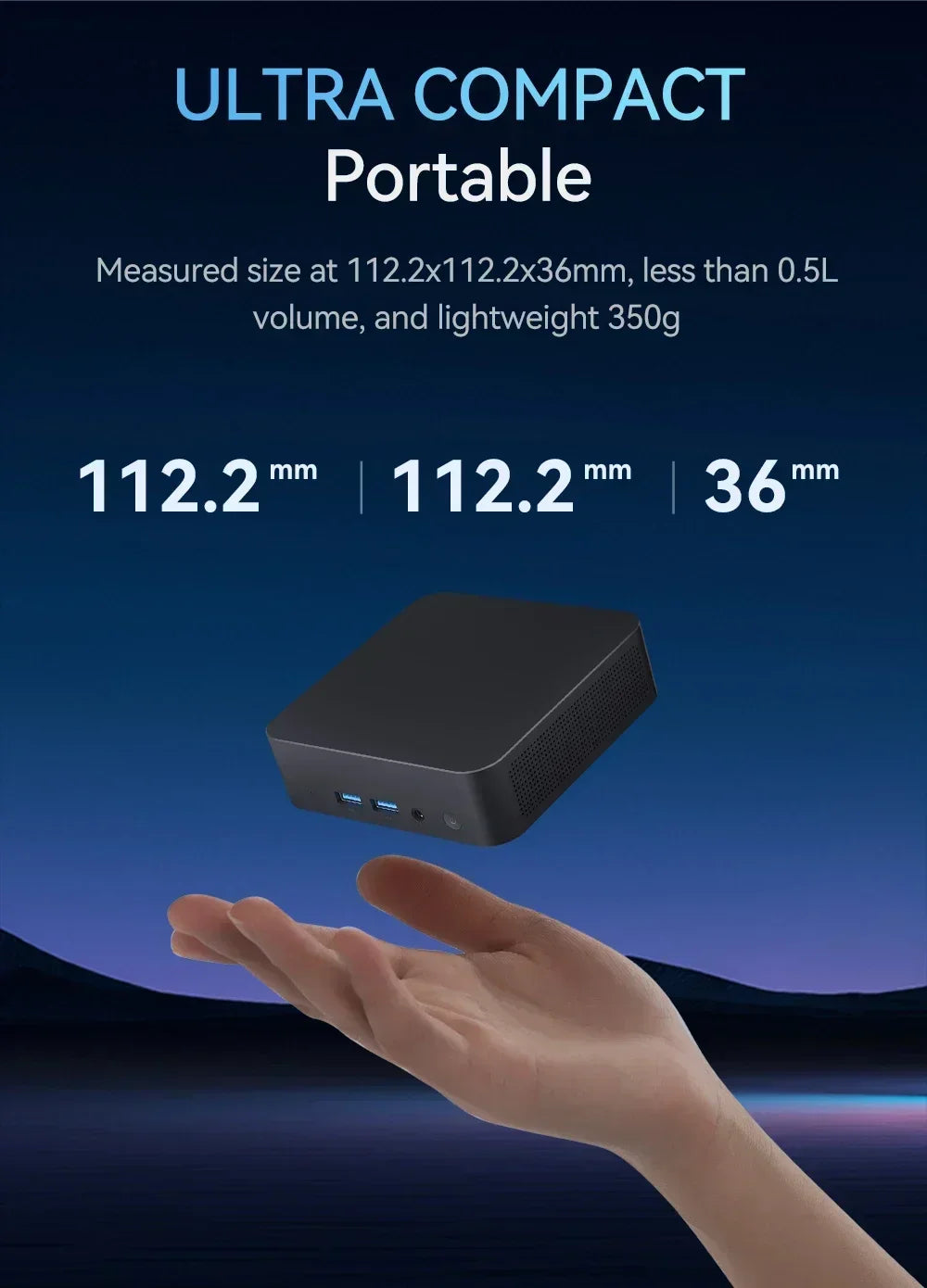 NEW Intel I9-10980HK/N150 Portable Mini PC Computer Windows 11 32GB DDR4 1/2TB SSD Gaming Computer WiFi 6 Office Mini Desktop