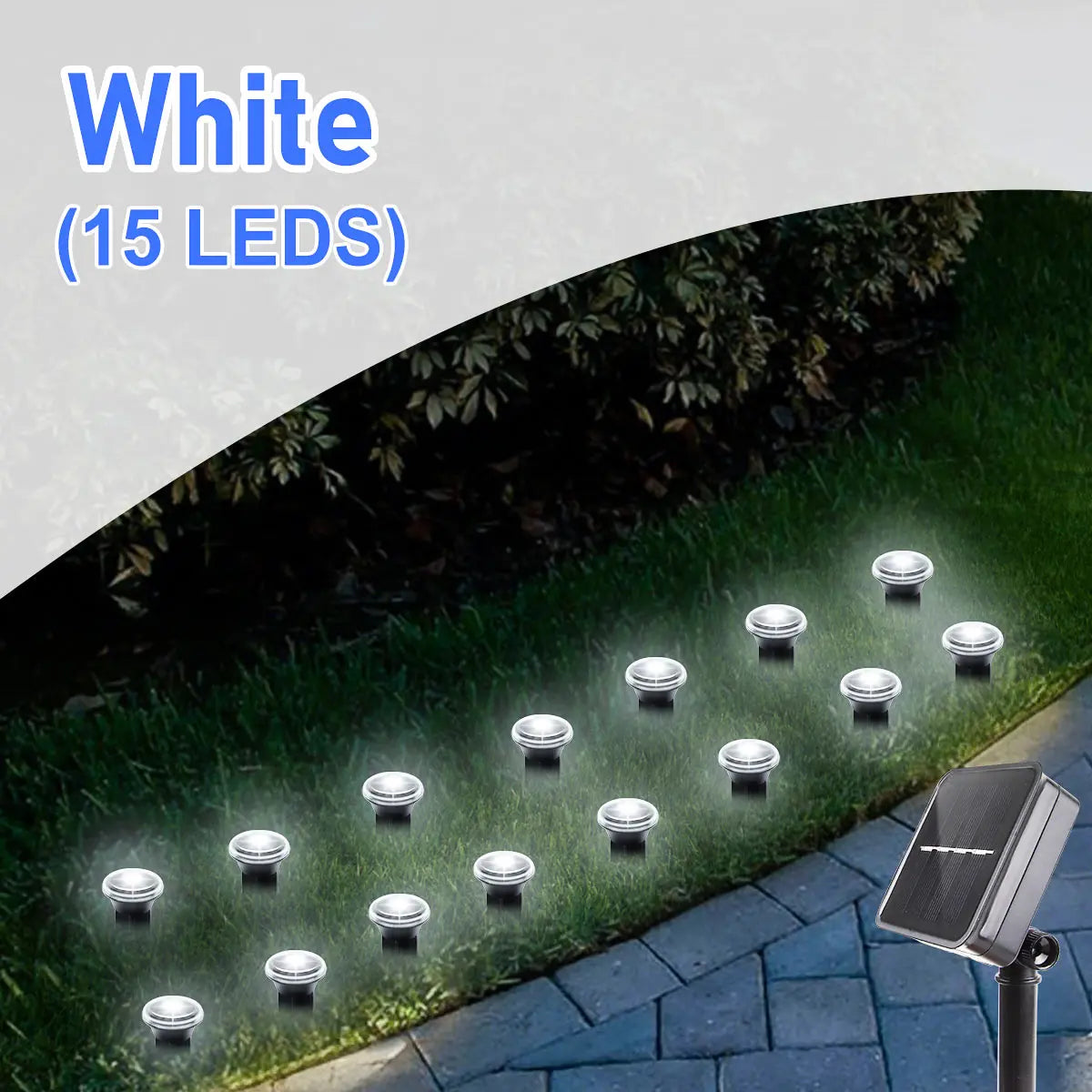 Solar Garden Lights 30LED Solar Lights Outdoor Waterproof Pilot Light String for Lawn Trails Camping Birthday Holiday Decorative