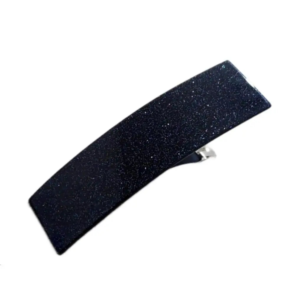 Acetate Acrylic French Hair Barrettes Automatic Curved Rectangle Styling Resin Spring Hairpin Hair Accessories