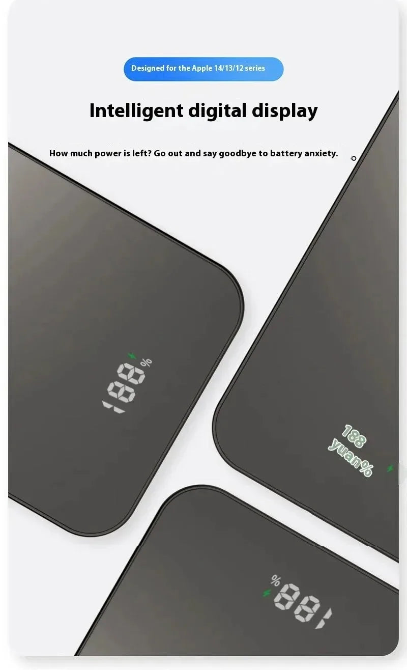 Lenovo Magnetic Power Bank 20000mAh Magnetic Wireless Phone Charger External Battery PowerBanks Fast Charging For iPhone 17