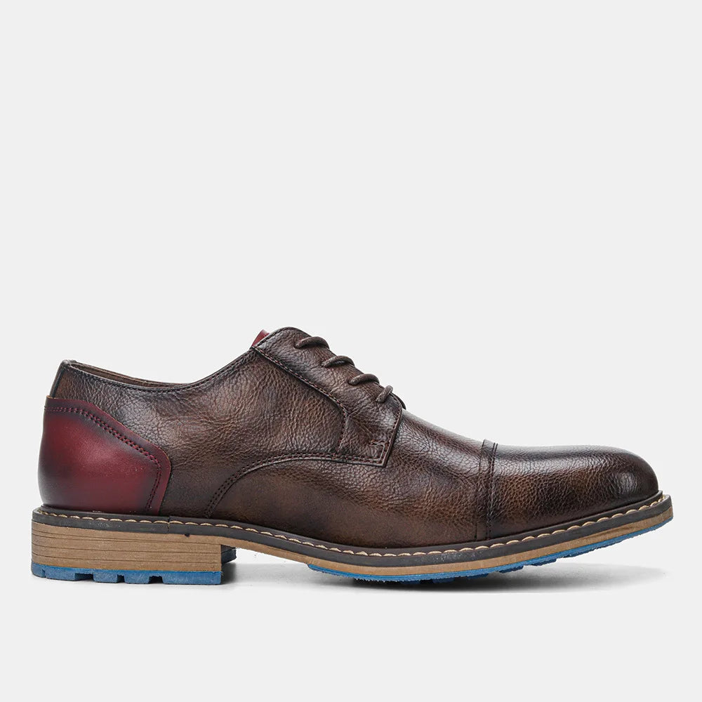 Men's Formal Shoes British Retro Brogue Shoes Mens Casual Business Leather Oxfords Men Office Dress Shoe Flats