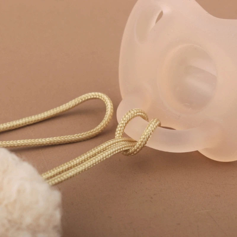 Baby Pacifier Clip Chain Comfortable Dummy Soother Holder Strap Newborn Chewable Pendant Accessory Ornament Decor