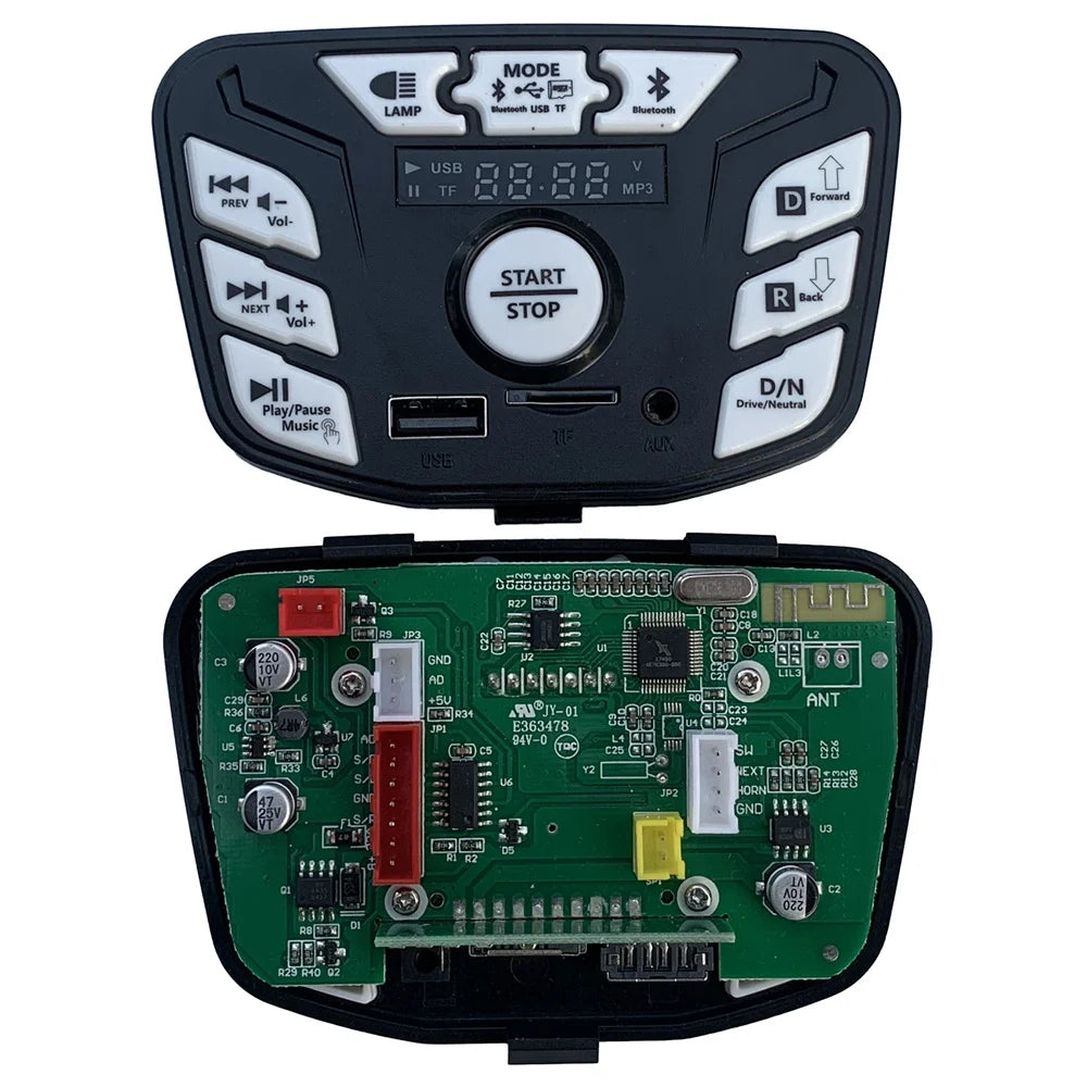 12V 24V 301 302 303 JR1927M 2.4G Bluetooth Multifunctional Central Control Panel for Kids Powered Ride on Car Replacement Parts