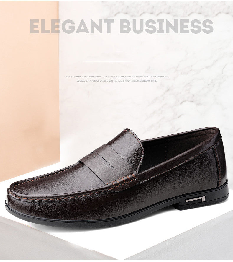 Genuine Leather Men Shoes Casual Men Loafers Breathable Office Formal Shoes Men Designer Slip on Driving Shoes Plus Size 38-46