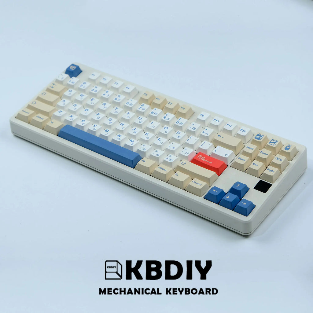 KBDiy 135 Keys/Set GMK Soymilk PBT Keycaps Cherry Profile MX Switch Korean Keycap for Mechanical Gaming Keyboard Custom Key Caps