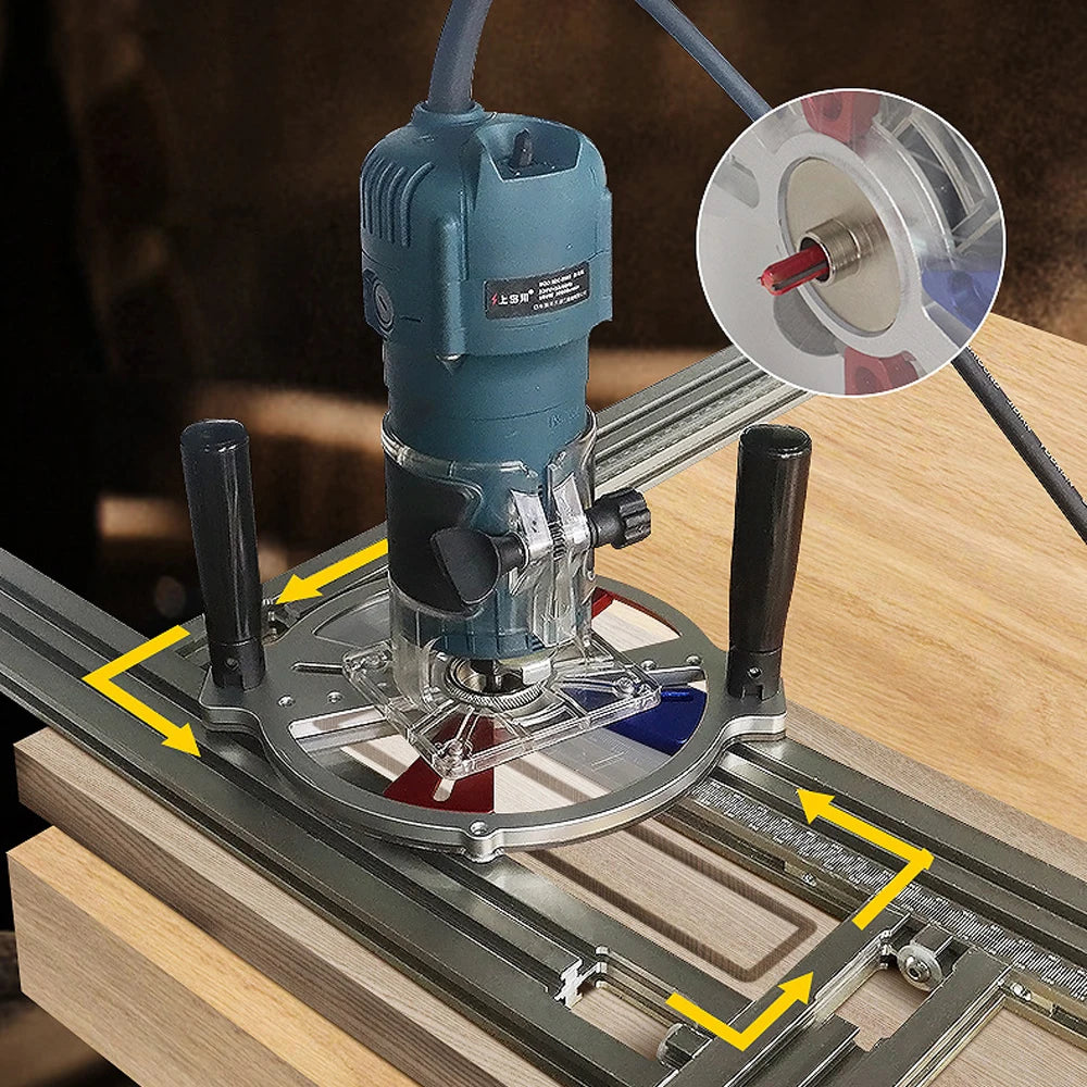 Woodworking Trimming Machine Milling Groove Engraving Trimming Balance Board flip Board Slotting Chamfering Woodworking Tools