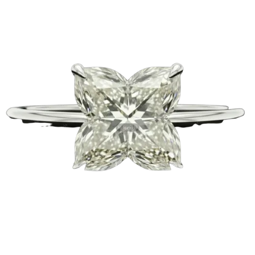 Custom Lily Flower Shape Loose Lab Grown Diamond 1 Carat 2 Carat 3 Carat DEF VVS HPHT CVD Certified Wholesale Price