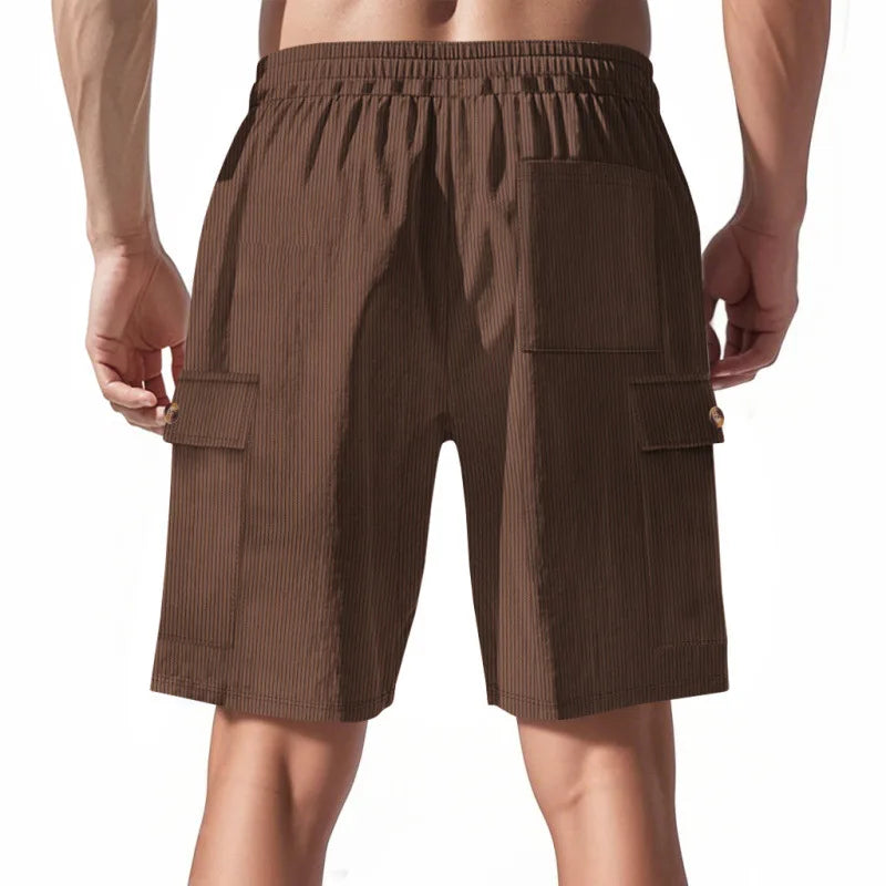 American Men's Heavy Loose Four Seasons Hip Hop Casual Sports Running Corduroy Tooling Shorts