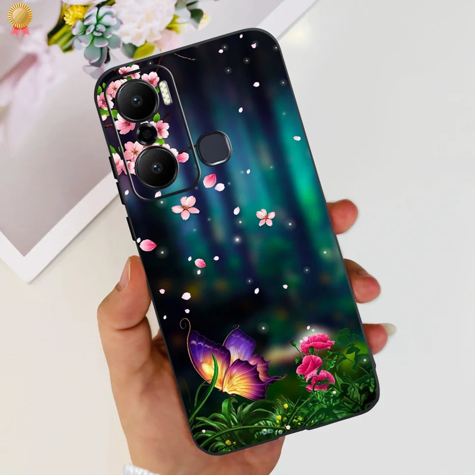 For Infinix Hot 20 Play 20i 4G Case Cute Astronaut Clear TPU Silicone Bumper Cover For Infinix Hot 20 Play 20i Phone Case Funda