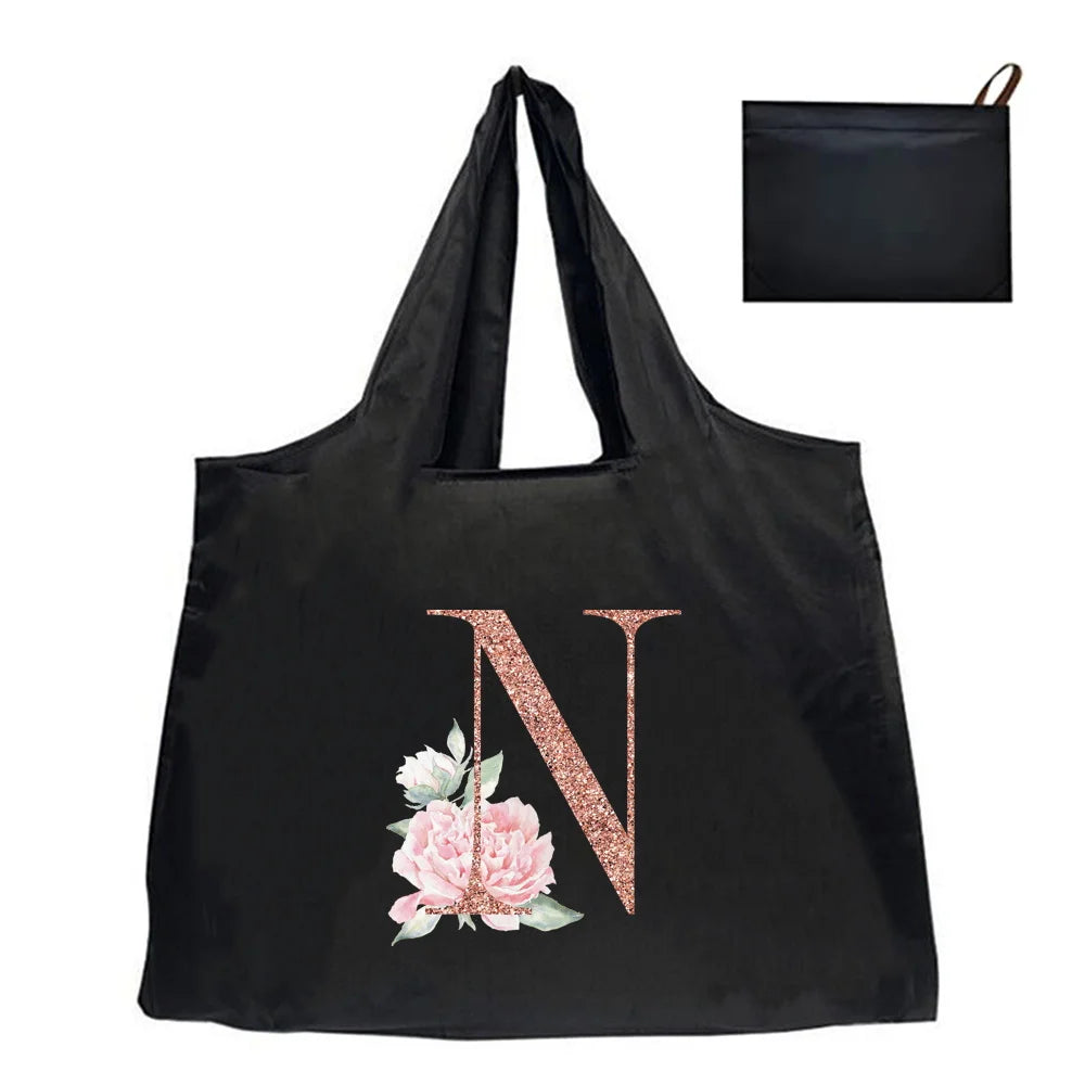 Shopping Bag Tote Bag Foldle Grocery Organizer Reusable Handbags Shoulder Bags Convenient Large-Capacity Large Tote For Fashion