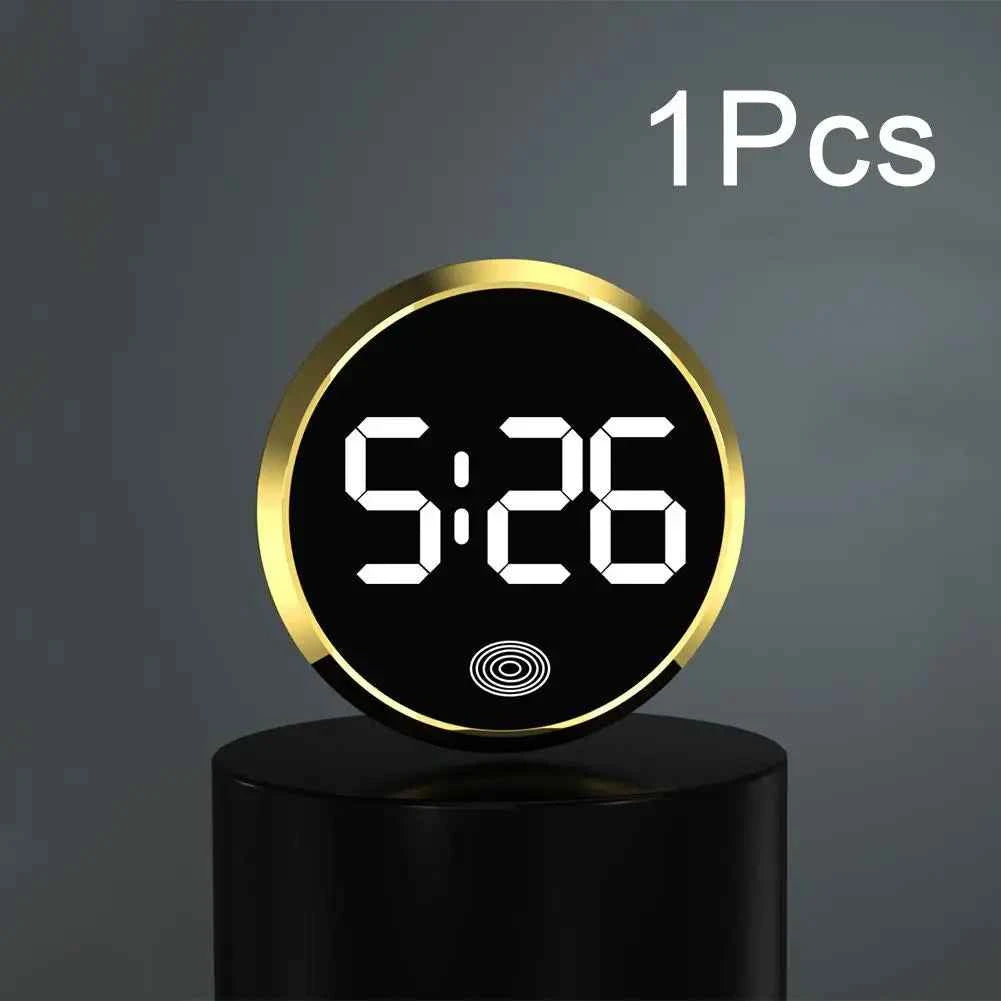 LED Car Clock Luminous Automobiles Internal Stick-On Mini Digital Clocks Auto Ornament Car Accessories