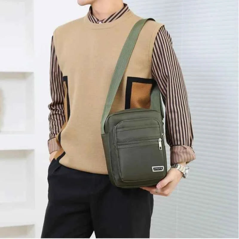 Brand New Men Crossbody Bags Male Nylon Shoulder Bags Boy Messenger Bags Man Handbags for Travel Casual Large Satchel Grey