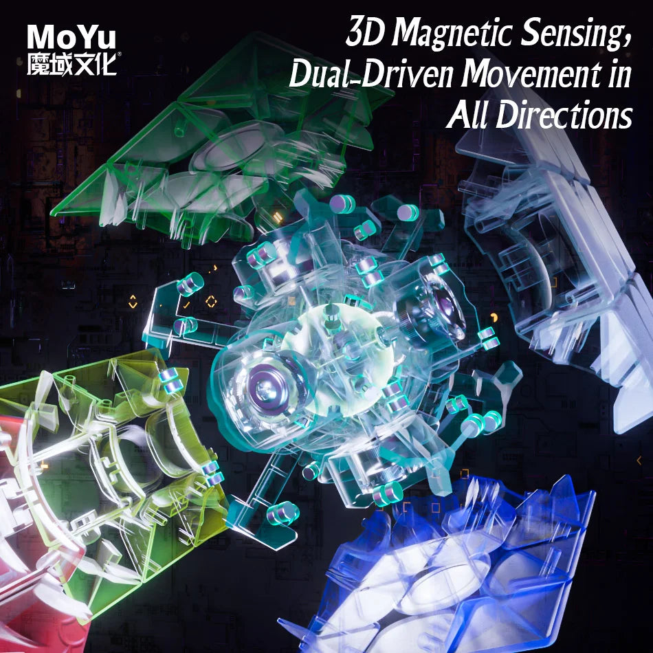 Moyu Weilong WRM V9 20-Magnet Ball Core Magic Speed Cube Fidget Toys Moyu Weilong WRMV9 Maglev Cubo Magico Puzzle Gift Toy