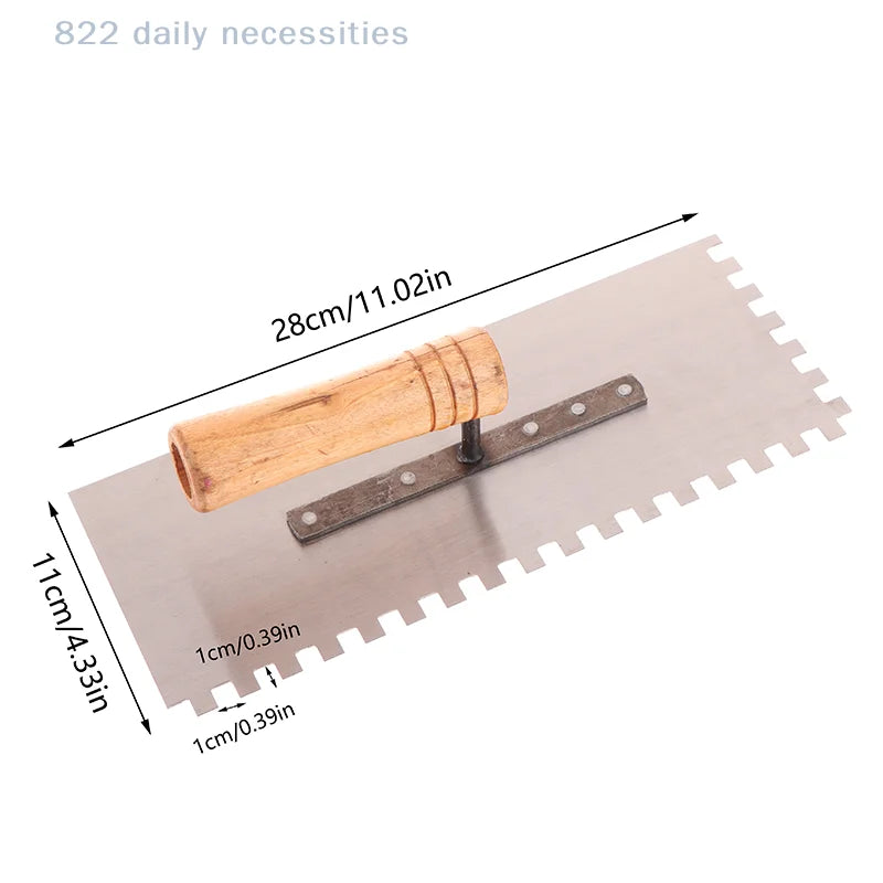 Tile Tiling Tools Masons Serrated Trowels Workers Auxiliary Plastering Decoration Toothed Knives Ceramic Widened Large Boards