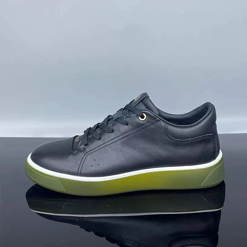 Skateboard Mens Shoes Genuine Leather Sneakers Casual Fashion Outdoor Running Sports Hiking Designer Luxury Mens Shoes