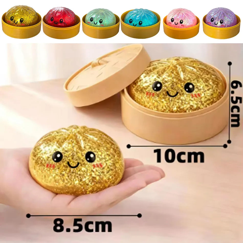Dumpling Squishy Mysteries Dumplings Stress Relief Fidget Toys Home Office Desk Accessories Party Gift Mystery Dumpling Squishy