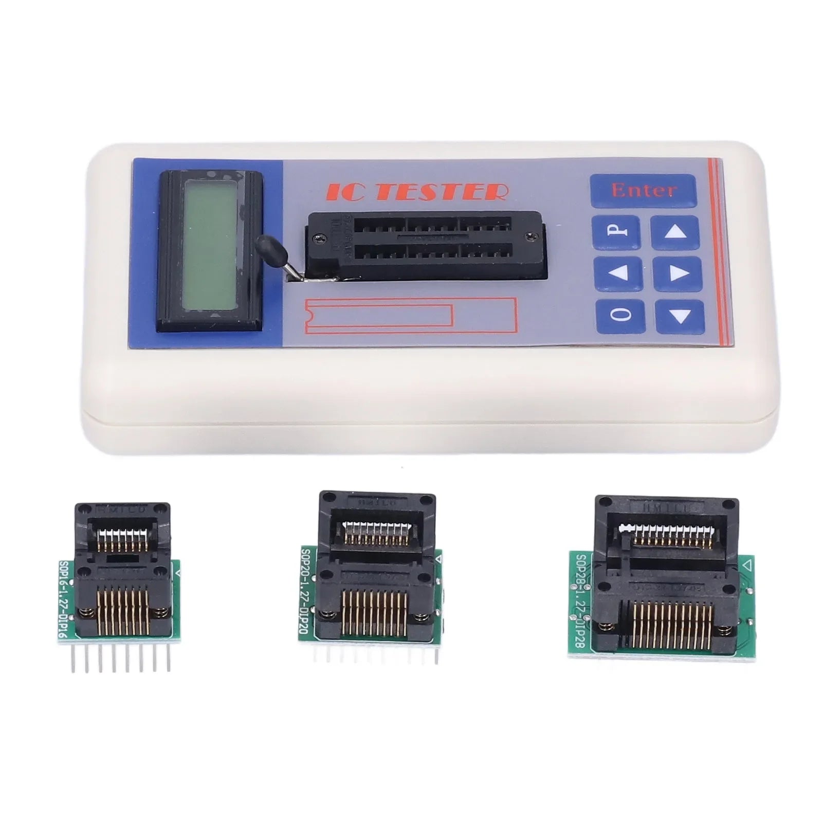 IC Transistor Capacitor Tester  Integrated Circuit Tester Diode Checker Detector with 5V 3.3V AUTO Mode