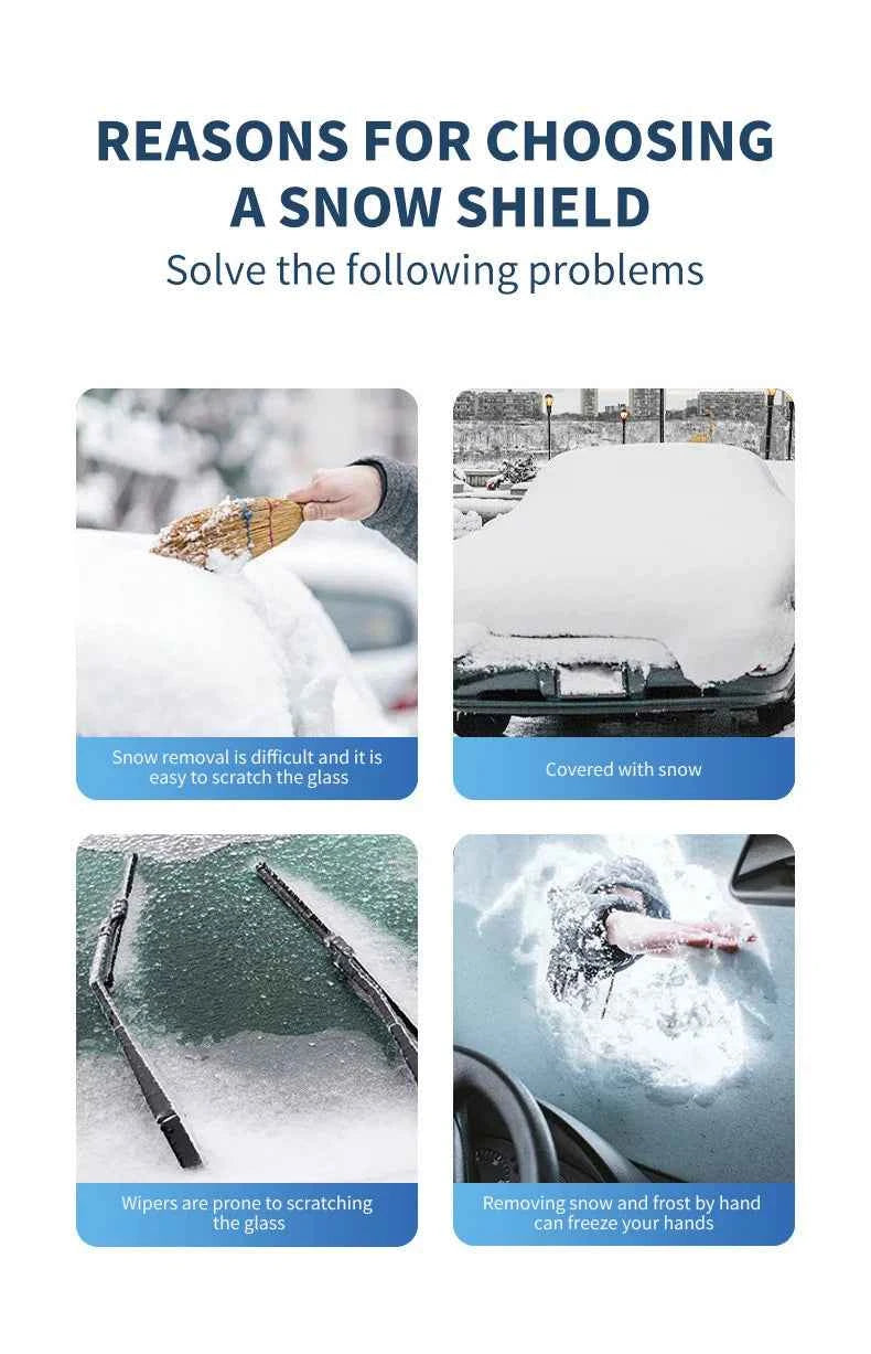 Sunshade Cover Car Windshield Snow Sun Shade Waterproof Protector Cover Car Front Windscreen Cover