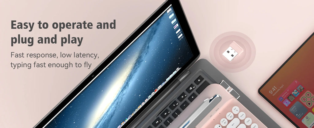 AJAZZ Multl-Device Keyboard Dual Mode 2.4G/Bluetooth5.0 With Card Slot Bracket Position Typewriter Office Membrane Keyboard AF84