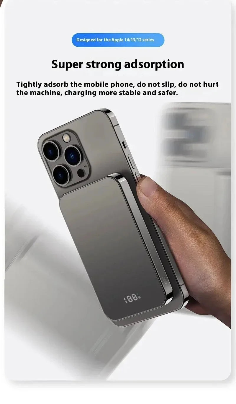 Lenovo Magnetic Power Bank 20000mAh Magnetic Wireless Phone Charger External Battery PowerBanks Fast Charging For iPhone 17