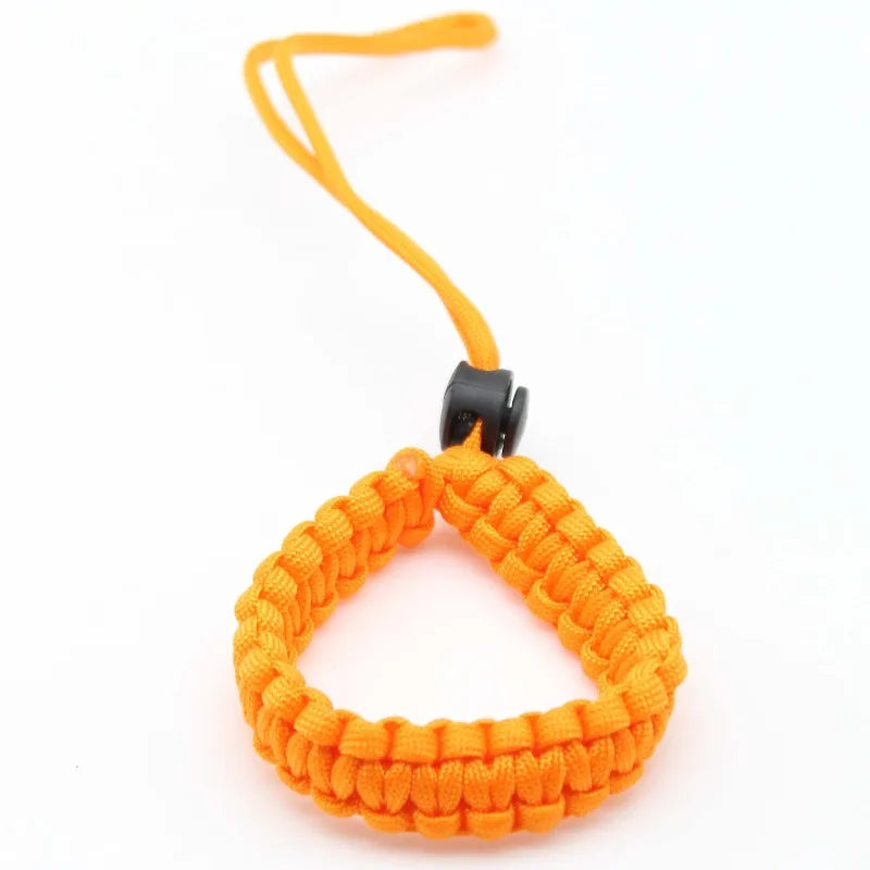 Outdoor Survival Bracelet & Camera Wrist Strap - Paracord Braided Cord Pendant, Universal Wrist-Mounted Braided Paracord