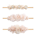 3pcs/set Baby Girl Headband Newborn Elastic Flower Toddler Hair Band Kids Headwear Nylon Soft Hairbands Child Hair Accessories