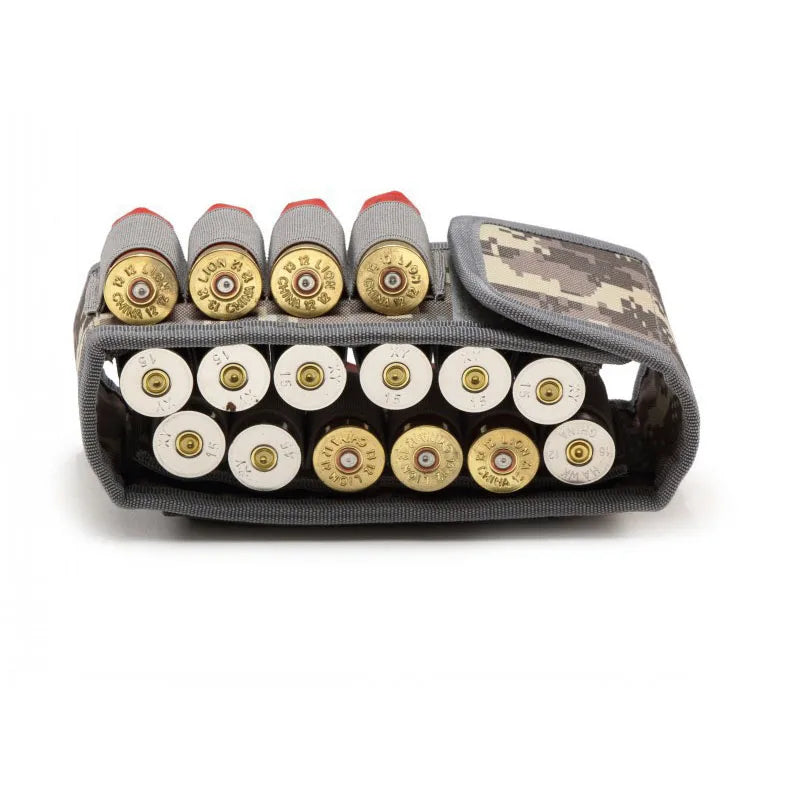 Hunting 16 Rounds Shotgun Storage Bag Molle Magazine Pouch Outdoor Shotgun Cartridges Bullet Mag Holder Accessory Bag