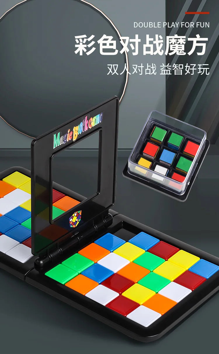 Kids Color Battle Square Race Game Parent-Child Square Desktop Puzzles Learning Educational Toys Anti Stress Boys Girls Gifts