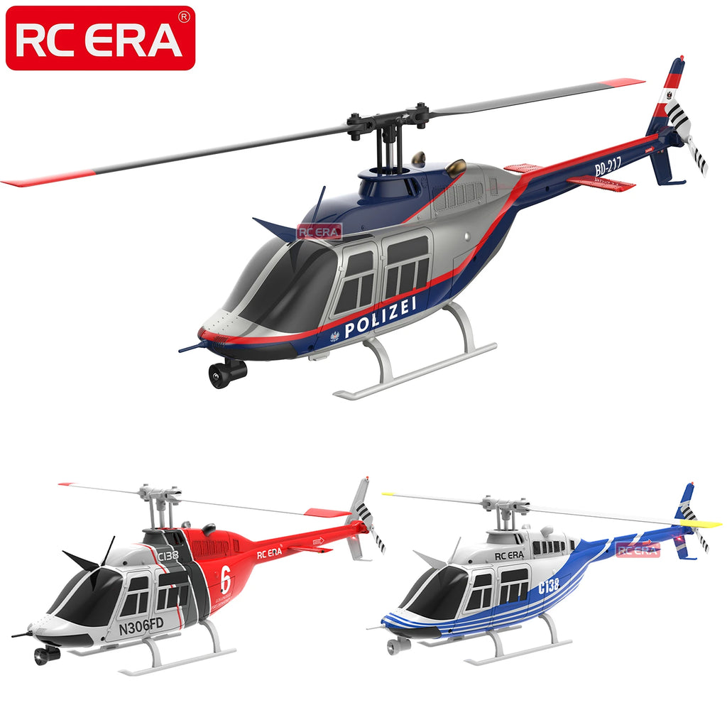 RC ERA C032 UH1 Huey Weathered Marine 6ch RC Helicopter with Optical Flow TOF Auto Stabilized Remote Control Hobby Toys for Boy