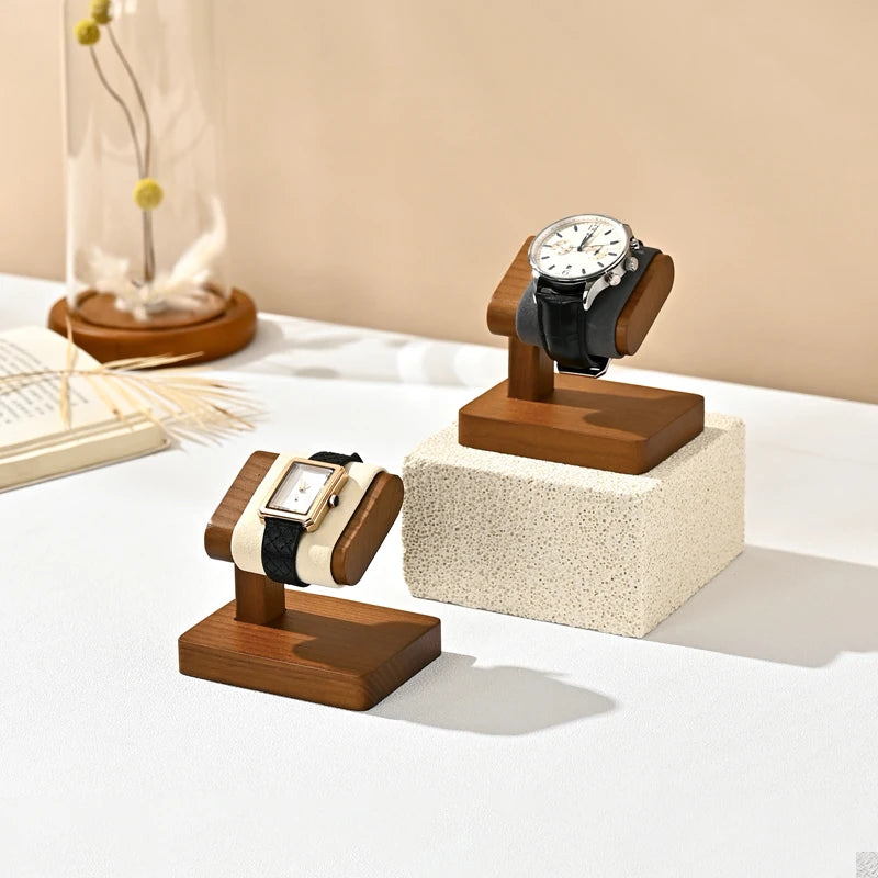 Oirlv Wooden Jewelry Organizer Bracelet Watch Display Stand Jewelry Storage Holder Watch Rack Watch Display Props For Showcase