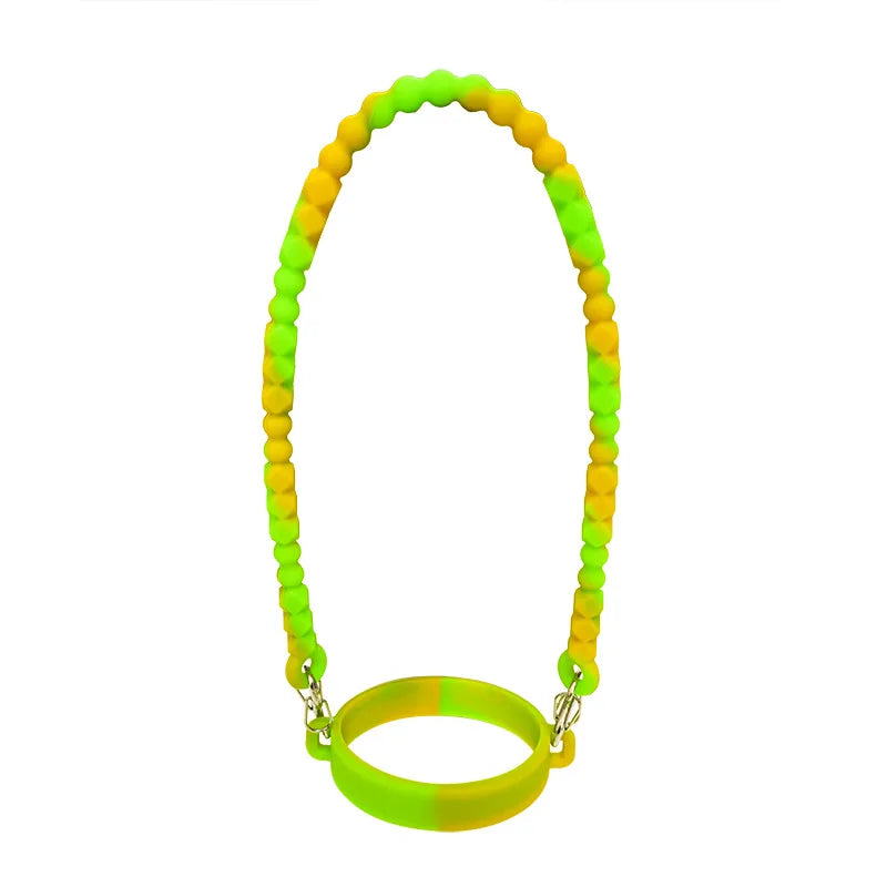 Water Bottle Handle - Soft Silicone Holder, Sling, Lanyard Fits Most 8-40oz Bottles