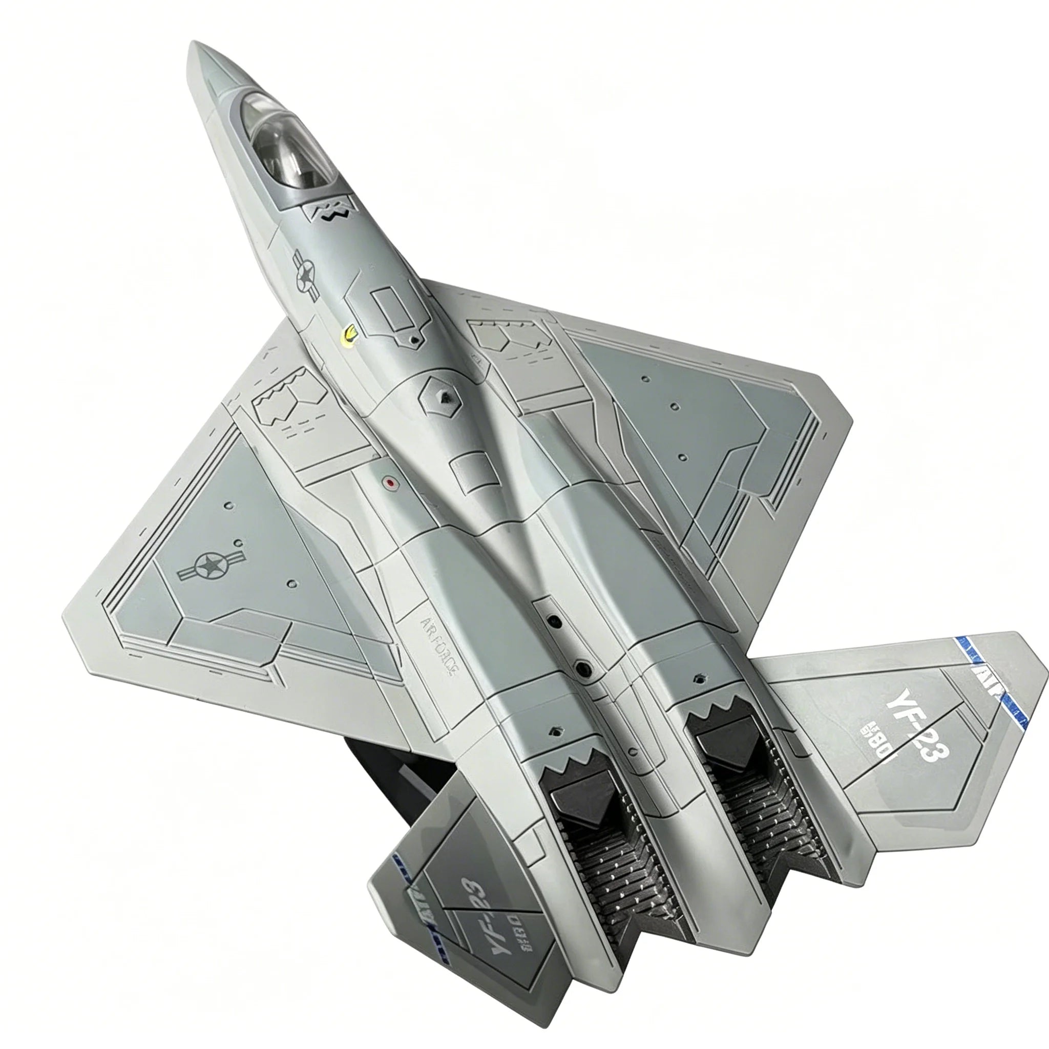 1/72 Scale YF-23 Black Widow II Fighter Jet Model, Plastic Snap Fit Kit No Glue Required, Diecast Military Aircraft Replica Coll