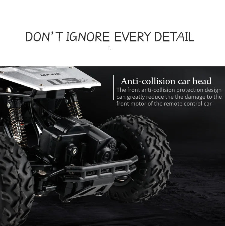 Oike RC Car Remote Control Climbing Vehicle Outdoor All Terrain 4X4 Off-road Trucks Rock Climber 4WD Buggy Racing Drift Cars Toy