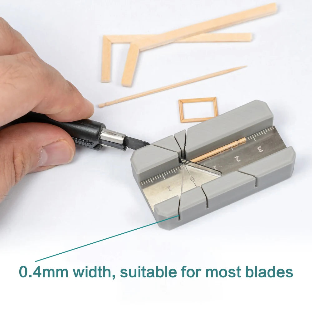 DIY woodcraft hand model making tools, fixed angle cutting auxiliary tools, handcraft miniature landscape tools