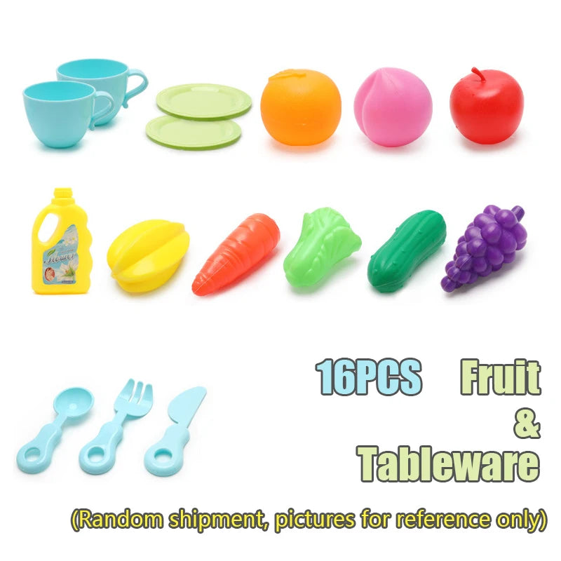 Kids Kitchen Sink Toys Simulation Electric Dishwasher Mini Kitchen Food Pretend Play House Toy Set Children Role Play Girl Toys