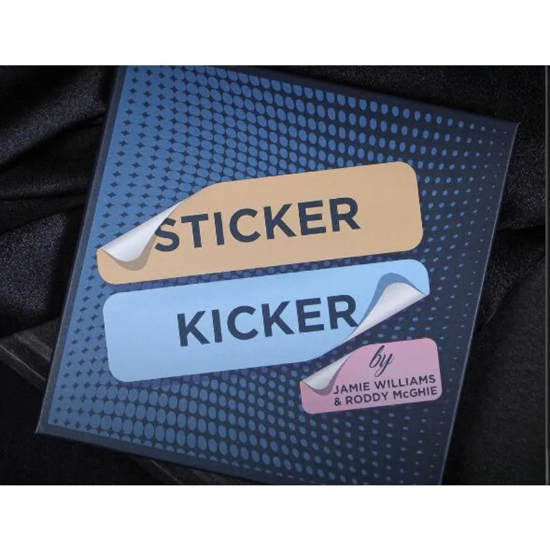 Sticker Kicker by Roddy McGhie Gimmick Card Magic Tricks Illusions Close up Magic Props Street Bar Funy Mentalism Props Magician