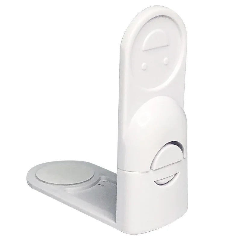 Baby Safety Lock Drawer Anti-Pinching Hand Cabinet Drawer Locks Plastic White Safety Buckle for Children Security Protection