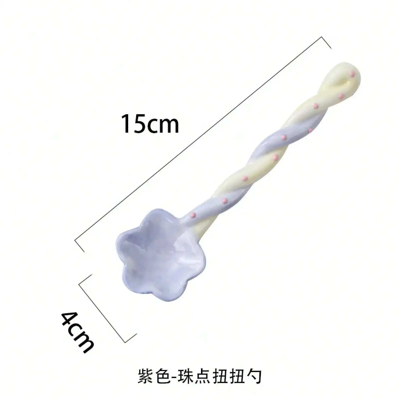 Ceramic Long-Handled Spoon For Home Use, High Aesthetic Value, Cute Ins-Style Stirring Spoon, Coffee Spoon, Girly Spoon, Suitable For Graduation Gifts, Daily Use, And Holiday Presents.