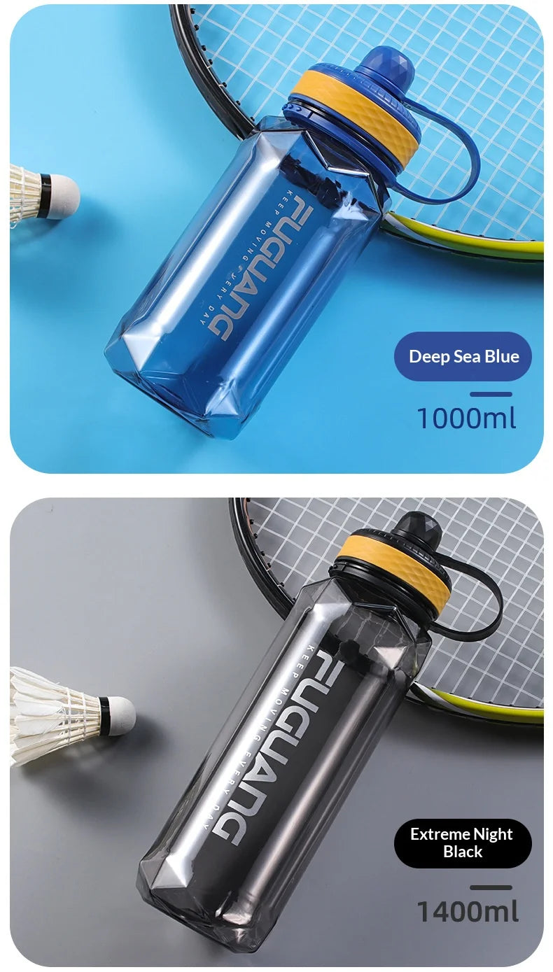 Large-capacity Sports Water Bottle Made of PC Material with Leak-proof Design Suitable for Use in Fitness Venues and Outdoors