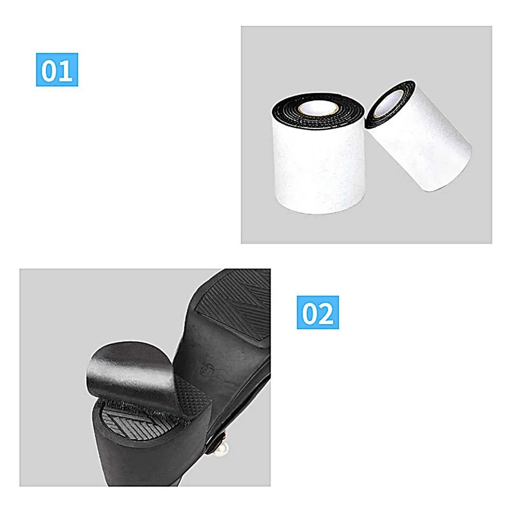 Anti Slip Shoe Grips Self-Adhesive Noise Reduction Tape Shoe Bottom Protector for Offices School Hospital High Heels Boots