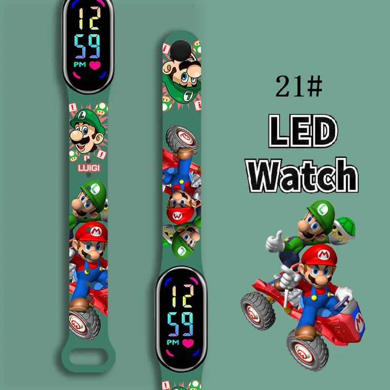 Kids LED Watch Touch Control Digital Watch Silicone Strap Waterproof Sport Wristwatch for Boys Girls Children Birthday Gift